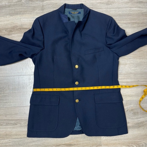 Vintage 70s Brooks Brothers Brooksgate Navy Blue Sport Coat Blazer Size 43 R - Picture 11 of 16